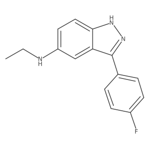 Ethyl[3-(4-Fluorophenyl)(1H-Indazol-5-Yl)]Amine Structure