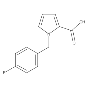 1H-Pyrrole-2-carboxylic acid, 1-[(4-fluorophenyl)methyl]-结构式