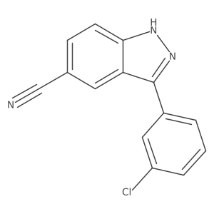 3-(3-chlorophenyl)-1H-indazole-5-carbonitrile Structure