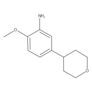 2-Methoxy-5-(tetrahydropyran-4-yl)-phenylamine结构式