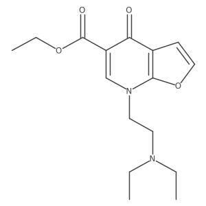 7-[2-(Diethylamino)ethyl]-4,7-dihydro-4-oxo-furo[2,3-b]pyridine-5-carboxylic acid ethyl ester Structure