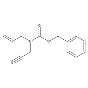 benzyl N-(cyanomethyl)-N-(prop-2-en-1-yl)carbamate结构式