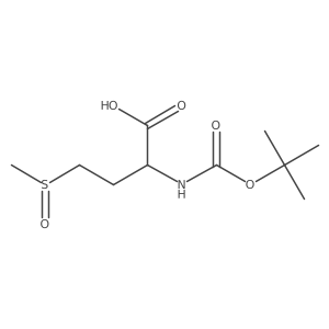 2-((Tert-butoxycarbonyl)amino)-4-(methylsulfinyl)butanoic acid结构式