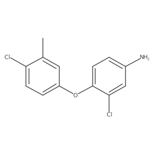 3-Chloro-4-(4-chloro-3-methylphenoxy)aniline Structure