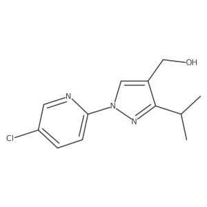 [1-(5-chloro-2-pyridyl)-3-isopropyl-1H-pyrazol-4-yl]methanol结构式
