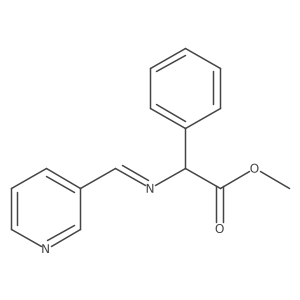 Methyl I+/--[(3-pyridinylmethylene)amino]benzeneacetate Structure