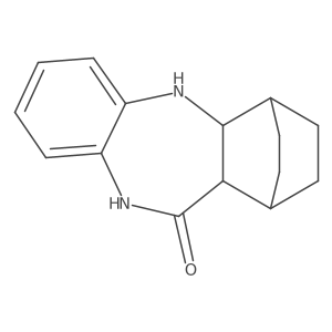 1,2,3,4,4a,5,10,11a-Octahydro-1,4-ethano-11H-dibenzo[b,e][1,4]diazepin-11-one结构式