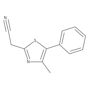 2-(4-Methyl-5-phenylthiazol-2-yl)acetonitrile Structure