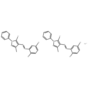 Ferrate(1-a)a, bis[4-a[[5-achloro-a2-a(hydroxy-akappaO)aphenyl]aazo-akappaN1]a-a2,a4-adihydro-a5-amethyl-a2-aphenyl-a3H-apyrazol-a3-aonato(2-a)a-akappaO3]a- Structure