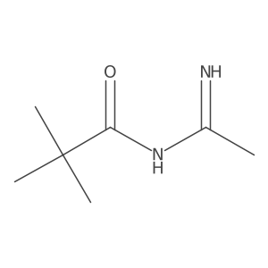 N-(1-Iminoethyl)-2,2-dimethylpropanamide Structure