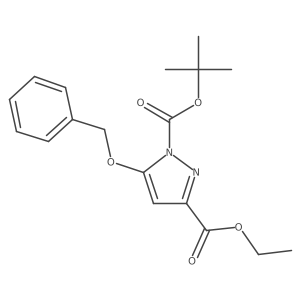 1-Tert-butyl 3-ethyl 5-benzyloxypyrazole-1,3-dicarboxylate Structure