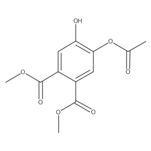 dimethyl 4-acetoxy-5-hydroxy-benzene-1,2-dicarboxylate结构式