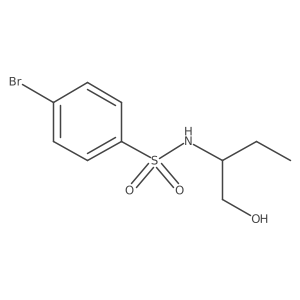 4-bromo-N-[1-(hydroxymethyl)propyl]benzenesulfonamide结构式