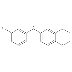 5-bromo-N-(2,3-dihydro-1,4-benzodioxin-6-yl)-3-Pyridinamine Structure