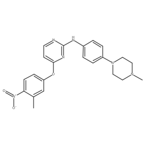 [4-(3-Methyl-4-nitro-phenoxy)-pyrimidin-2-yl]-[4-(4-methyl-piperazin-1-yl)-phenyl]-amine结构式