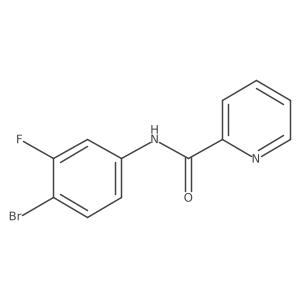 N-(4-bromo-3-fluorophenyl)pyridine-2-carboxamide结构式