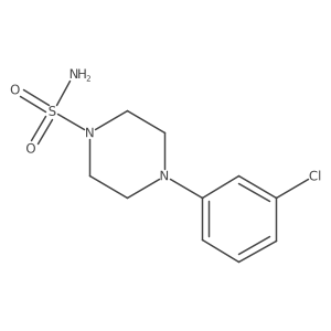 4-(3-Chlorophenyl)piperazine-1-sulfonamide结构式