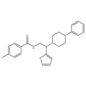 N-[2-(furan-2-yl)-2-(4-phenylpiperazin-1-yl)ethyl]-4-methylbenzamide Structure