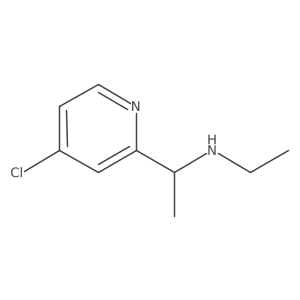 1-(4-chloropyridin-2-yl)-N-ethylethanamine Structure