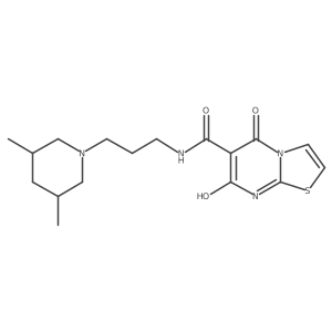 N-(3-(3,5-dimethylpiperidin-1-yl)propyl)-7-hydroxy-5-oxo-5H-thiazolo[3,2-a]pyrimidine-6-carboxamide Structure