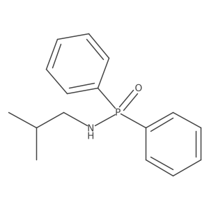 N-(2-Methylpropyl)-P,P-diphenylphosphinic amide结构式