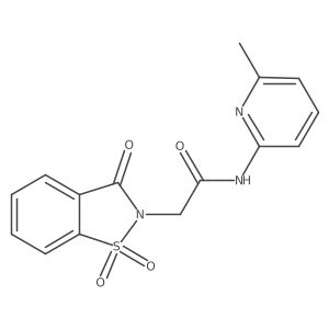 N-(6-methylpyridin-2-yl)-2-(1,1,3-trioxo-2,3-dihydro-1lambda6,2-benzothiazol-2-yl)acetamide结构式