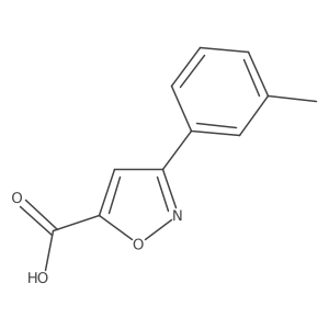 3-(3-Methylphenyl)-1,2-oxazole-5-carboxylic acid结构式