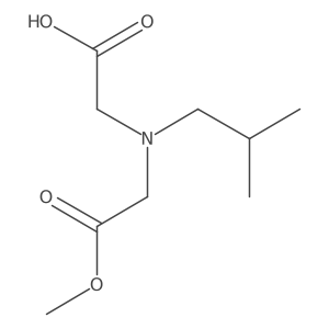 N-(Carboxymethyl)-N-(2-methylpropyl)glycine 1-methyl ester Structure