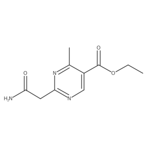 Ethyl 2-(carbamoylmethyl)-4-methylpyrimidine-5-carboxylate Structure