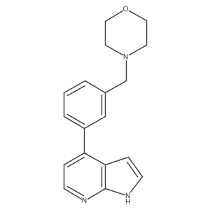 4-(3-Morpholin-4-ylmethyl-phenyl)-1h-pyrrolo[2,3-b]pyridine结构式