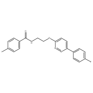 N-(2-((6-(4-fluorophenyl)pyridazin-3-yl)oxy)ethyl)-4-iodobenzamide结构式