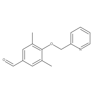 3,5-Dimethyl-4-(pyridin-2-ylmethoxy)benzaldehyde结构式