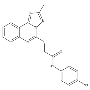 N-(4-chlorophenyl)-2-[(2-methyl[1,2,4]triazolo[1,5-c]quinazolin-5-yl)sulfanyl]acetamide结构式