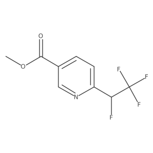 Methyl 6-(1,2,2,2-tetrafluoroethyl)pyridine-3-carboxylate Structure