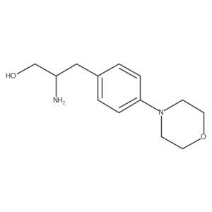 2-Amino-3-[4-(morpholin-4-yl)phenyl]propan-1-ol结构式