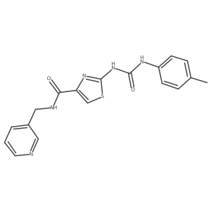 N-(pyridin-3-ylmethyl)-2-(3-(p-tolyl)ureido)thiazole-4-carboxamide Structure