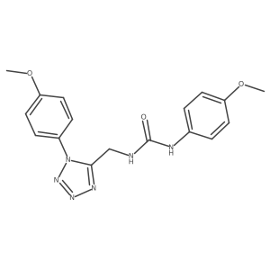 1-(4-methoxyphenyl)-3-((1-(4-methoxyphenyl)-1H-tetrazol-5-yl)methyl)urea Structure