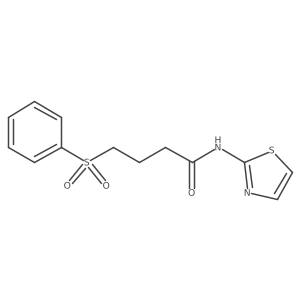 4-(phenylsulfonyl)-N-(thiazol-2-yl)butanamide结构式