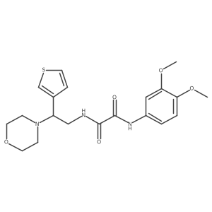 N1-(3,4-dimethoxyphenyl)-N2-(2-morpholino-2-(thiophen-3-yl)ethyl)oxalamide Structure