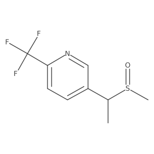 5-(1-Methylsulfinylethyl)-2-(trifluoromethyl)pyridine结构式
