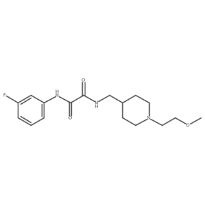N1-(3-fluorophenyl)-N2-((1-(2-methoxyethyl)piperidin-4-yl)methyl)oxalamide Structure