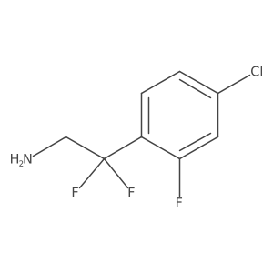 2-(4-Chloro-2-fluorophenyl)-2,2-difluoroethan-1-amine Structure