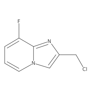 2-(Chloromethyl)-8-fluoroimidazo[1,2-a]pyridine结构式