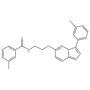 3-fluoro-N-(2-((3-(3-fluorophenyl)-[1,2,4]triazolo[4,3-b]pyridazin-6-yl)oxy)ethyl)benzamide Structure