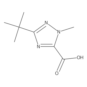 5-Tert-butyl-2-methyl-1,2,4-triazole-3-carboxylic acid Structure