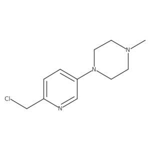 1-[6-(Chloromethyl)-3-pyridinyl]-4-methylpiperazine结构式