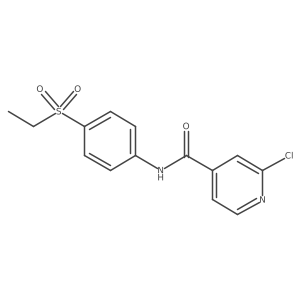 2-chloro-N-[4-(ethanesulfonyl)phenyl]pyridine-4-carboxamide Structure