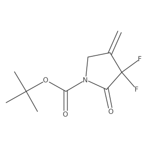 Tert-butyl 3,3-difluoro-4-methylene-2-oxopyrrolidine-1-carboxylate Structure