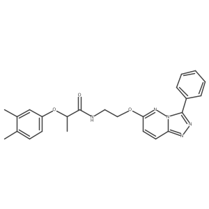 2-(3,4-dimethylphenoxy)-N-(2-((3-phenyl-[1,2,4]triazolo[4,3-b]pyridazin-6-yl)oxy)ethyl)propanamide结构式