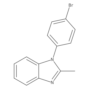 1-(4-Bromophenyl)-2-methylbenzimidazole结构式